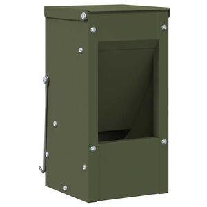 vidaXL Kaninruokkija Oliivivihre&auml; 12,5 x 12,5 x 25 cm 1,5 kg