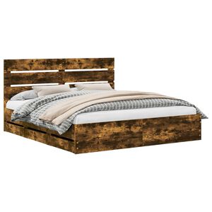 vidaXL S&auml;ngyn runko Savup&auml;hkin&auml; 6FT Super King Size Insin&ouml;&ouml;ripuuta