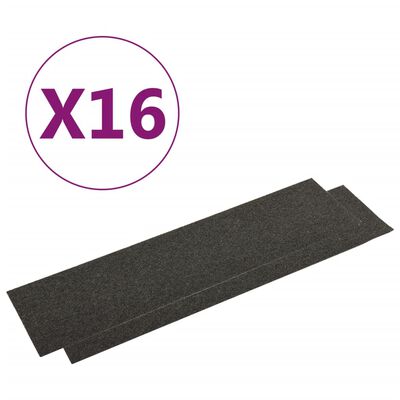 vidaXL Tekstiililaatat 16 kpl 4 m² 25x100 cm antrasiitti