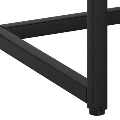 vidaXL Konsolipöytä musta 72x35x75 cm teräs