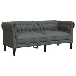 vidaXL Sohva Tumma harmaa 182,5 x 74,5 x 74,5 cm Polyesteri