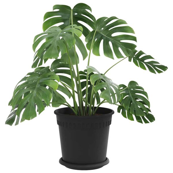 vidaXL Kasviruukut 24 pcs Musta &Oslash; 19 x 16 cm Muovi