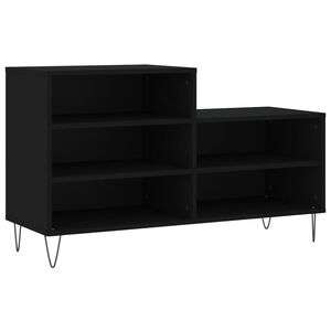 vidaXL Kenk&auml;kaappi musta 102x36x60 cm tekninen puu