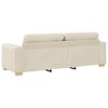 vidaXL Sohva 2 pcs Beige Pellava-sekoitekangas