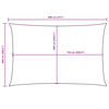 vidaXL Aurinkopurje Oxford-kangas suorakaide 6x8 m beige