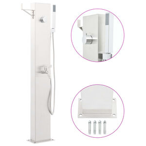 vidaXL Puutarhan suihkuhana 110 cm ruostumaton ter&auml;s