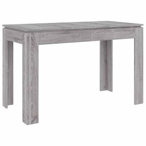 vidaXL Ruokap&ouml;yt&auml; harmaa Sonoma 120x60x76 cm tekninen puu