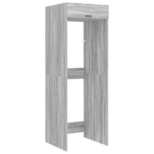 vidaXL Pyykinpesukonekaappi ovella Harmaa Sonoma 67,5 x 68 x 200 cm
