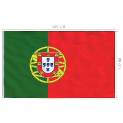 vidaXL Portugalin lippu 90x150 cm