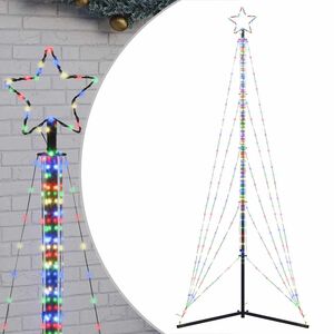 vidaXL LED joulukuusi 525 v&auml;rik&auml;st&auml; LED-valoa 302 cm