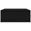 vidaXL sohvap&ouml;yt&auml; laatikoilla musta tammi 100x100x40 cm