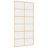 vidaXL Liukuovi kulta 102,5x205 cm kirkas ESG-lasi ja alumiini