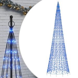vidaXL LED joulukuusi 1534 sinist&auml; LED-valoa 500 cm
