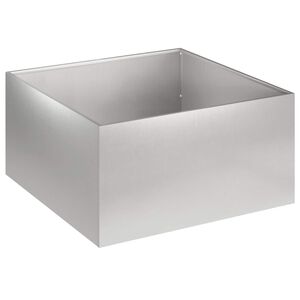 vidaXL Puutarha ruukku Hopea 60 x 60 x 30 cm Ruostumaton ter&auml;s