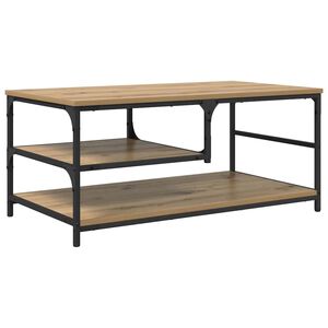vidaXL Sohvap&ouml;yt&auml; Artisan tammi 90 x 49 x 40 cm Tekninen puu