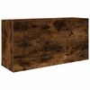vidaXL Kylpyhuoneen sein&auml;kaappi savutammi 80x25x40 cm tekninen puu