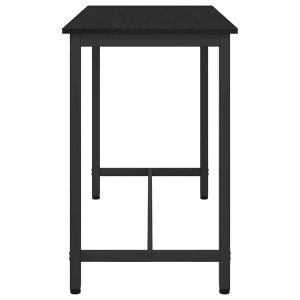 vidaXL P&ouml;yt&auml; Musta tammi. 100 x 50 x 76,5 cm Kehitetty puu ja ter&auml;s