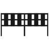 vidaXL Sängynpääty musta 205,5x4x100 cm täysi mänty