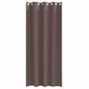 vidaXL Piment&auml;v&auml; verho renkailla 2 pcs Tumma ruskea 260 x 140 cm