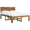 vidaXL Parivuodekehys p&auml;&auml;dyn kanssa ROSTOCK Luonnollinen 5FT King Size