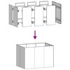 vidaXL Kukkalaatikko ruoste 120x80x80 cm s&auml;&auml;nkest&auml;v&auml; ter&auml;s
