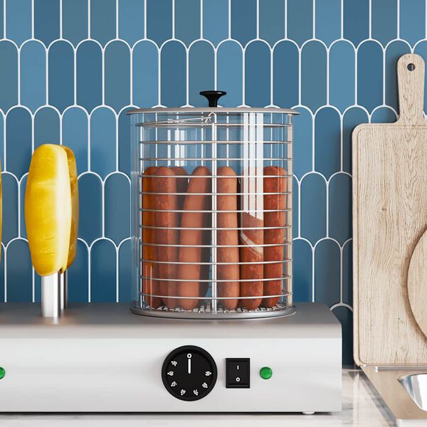 vidaXL Hot dog l&auml;mmittimen lasisylinteri 200x240 mm