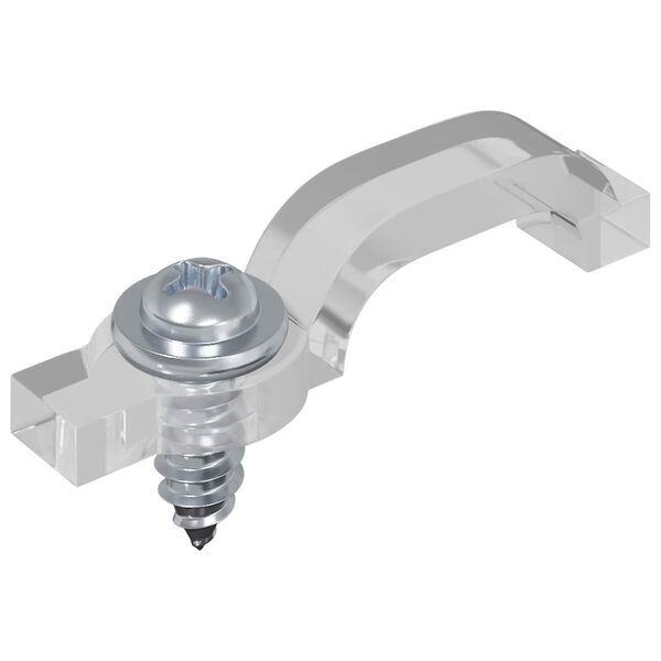 vidaXL LED-nauha 4 pcs Musta ja l&auml;pin&auml;kyv&auml; 550 x 0,8 x 0,3 cm