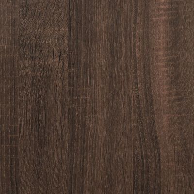 vidaXL 4-osainen Kylpyhuoneen kalustesarja ruskea tammi tekninen puu