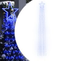 vidaXL Joulukuusen valot 320 LED-valoa sininen 375 cm