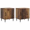 vidaXL Y&ouml;p&ouml;yt&auml;kaappi 2 pcs Vanha puu 43 x 34,5 x 50 cm Tekninen puu