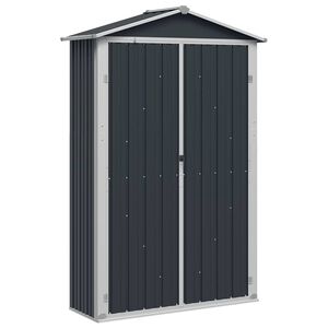 vidaXL Puutarhavaja antrasiitti 116x45x175 cm galvanoitu ter&auml;s