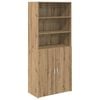 vidaXL Korkea kaappi Artisan tammi 80 x 42,5 x 185 cm Tekninen puu