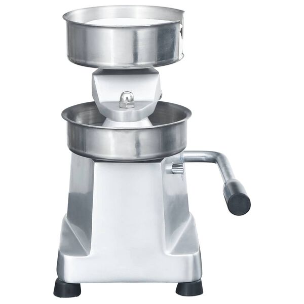 vidaXL Hampurilaispr&auml;ssi 500 paperilla alumiini 13 cm