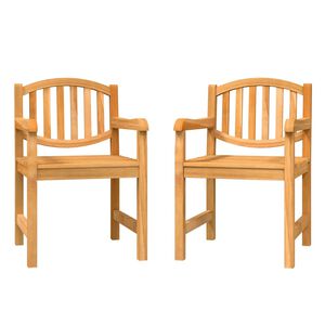 vidaXL Puutarhatuolit 2 kpl 58x59x88 cm t&auml;ysi tiikki