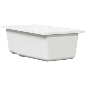 vidaXL Keitti&ouml;allas Valkoinen 21 x 44 x 14 cm Graniitti