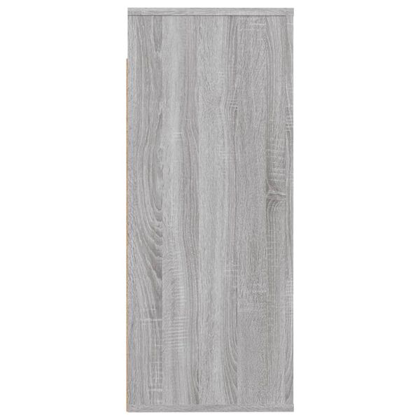 vidaXL Seinäkaappi harmaa Sonoma 80x33x80 cm tekninen puu
