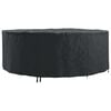vidaXL Huonekalusuojus Musta 244 x 244 x 71 cm 210D Oxford-kangas