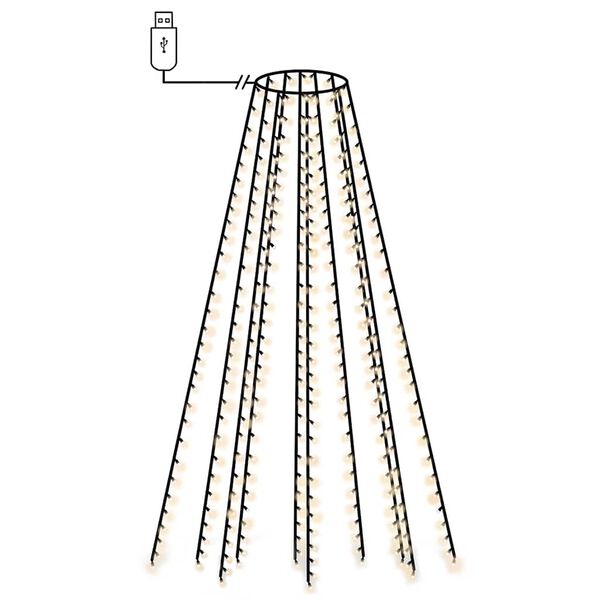 Joulukuusen valoverkko 150 LEDi&auml; 150 cm