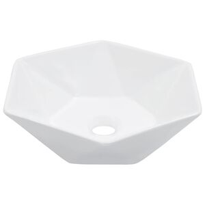 vidaXL Pesuallas 41x36,5x12 cm keraaminen valkoinen