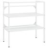vidaXL Kylpyhuoneen pesualtaan kehys valkoinen 79x38x83 cm rauta