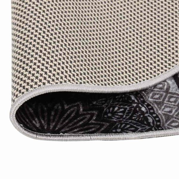 vidaXL Matto pestävä φ120 cm monivärinen liukumaton