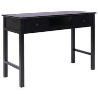 vidaXL Kirjoituspöytä harmaa 110x45x76 cm puinen