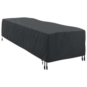 vidaXL Loungepeite Yksiv&auml;rinen Musta 74 x 210 x 40 cm kangas