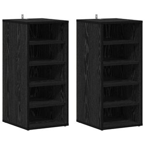 vidaXL Kenk&auml;kaappi 2 kpl 32 x 35 x 70 cm Tekninen puu Musta tammi