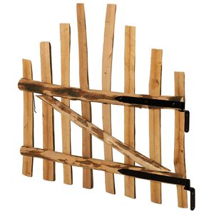 vidaXL Kaareva aitaustavi 100 x 90 cm Impregnoitu Hasselp&auml;hkin&auml;puu