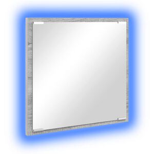vidaXL LED kylpyhuonemirror Harmaa Sonoma 40 x 37 x 8.5 cm