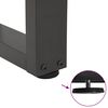 vidaXL Ruokapöydän jalat V-muotoiset 2 kpl antrasiitti 60x(72-73,3) cm teräs