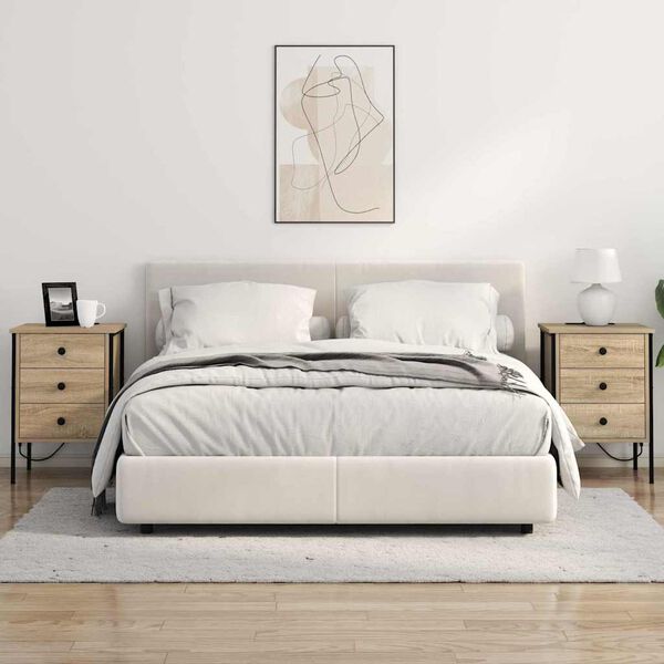 vidaXL Y&ouml;p&ouml;yt&auml;kaappi Sonoman tammi 42 x 41 x 61 cm Tekninen puu