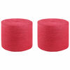 vidaXL Juuttinaru 2 pcs Punainen 100% Tossa juutti