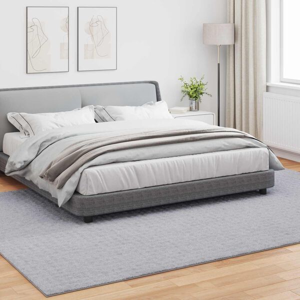 vidaXL Alue matot Suorakaide HUARTE Harmaa 340 x 240 cm Polyesteri